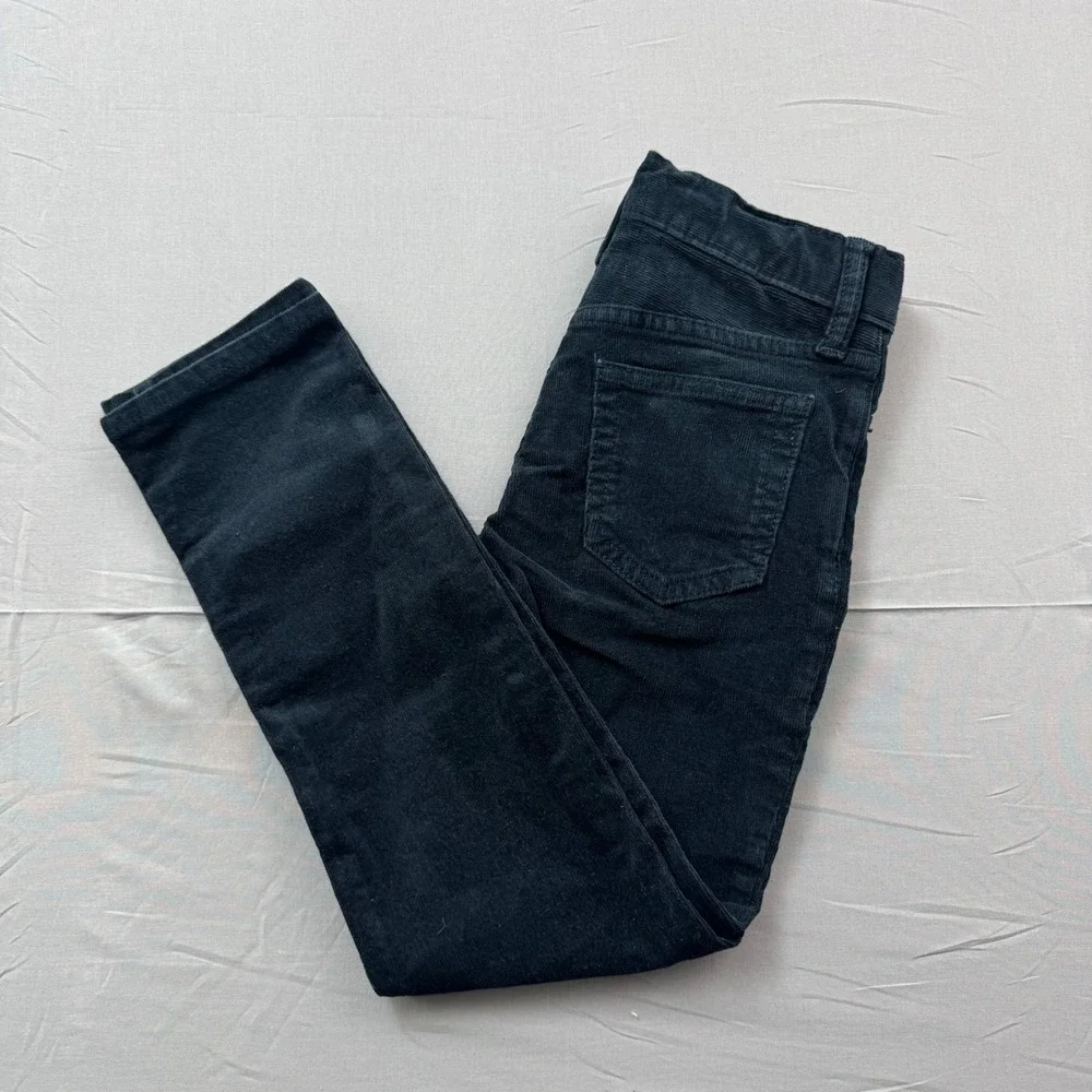 Gap‎ Kids Boys Size 7 Navy Blue Corduroy Slim Fit Adjustable Waist Pants